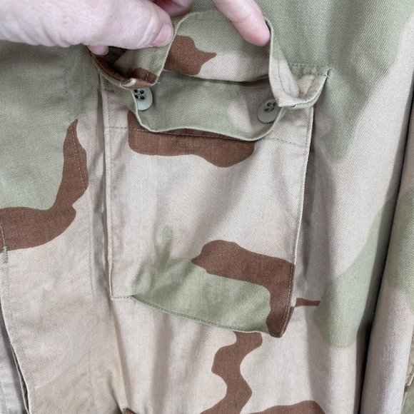 NWT Buzz Off Mens XL Desert Army Camo Jackets Collared Pockets Insect Shield - Picture 4 of 14